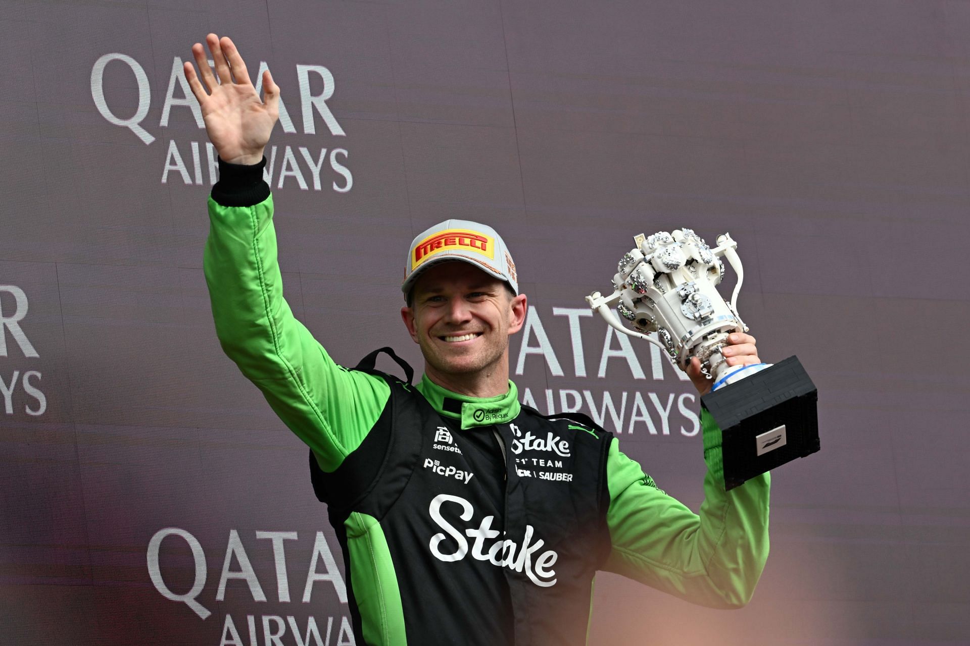 Nico Hulkenberg of Kick Sauber takes the third place - Source: Getty